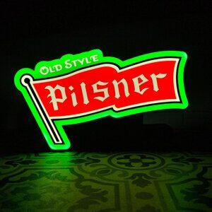 Old Style Pilsner Beer  LED Lightbox Sign with detachable stand - 3D Printed Bar